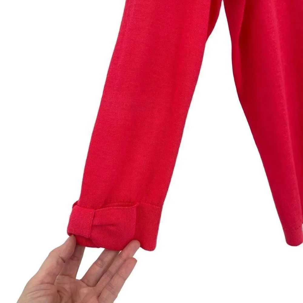 Kate Spade‎ New York Live Colorfully Somerset Cardigan Sweater Women Small Pink